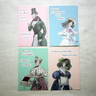 Postkarten Balzac Ueber das elegante Leben